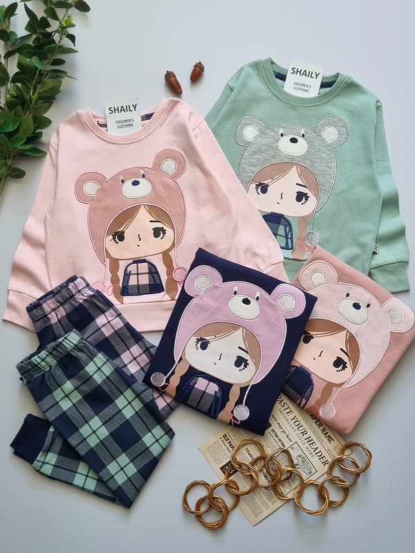 بلوز شلوار دختر کلاهدار (7) 865 - بلوز شلوار دختر کلاهدار - Image 1