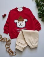 859 - ست بلوز شلوار دورس - Image 3