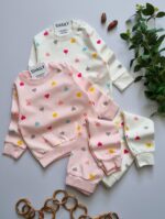 828 - بلوز شلوار قلبی