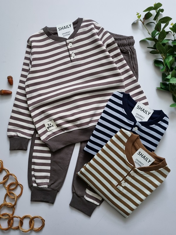 بلوز شلوار راه راه (12) 945 - بلوز شلوار راه راه - Image 1