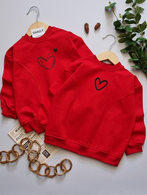 بلوز قرمز قلبی (5) 961 - بلوز قرمز قلبی - Image 1