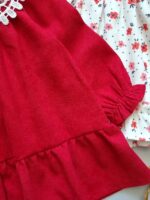 989 - پیراهن کبریتی یقه دانتل - Image 3